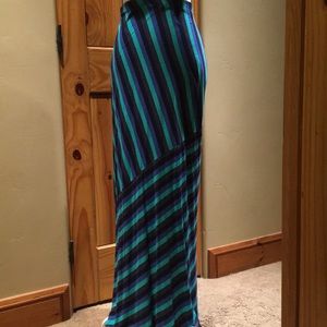 Striped maxi skirt, M
